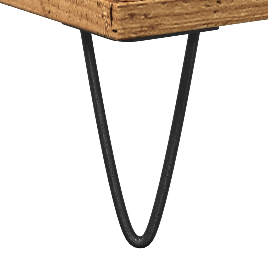 badeværelsesskab 30x30x190 cm konstrueret træ gammelt trælook