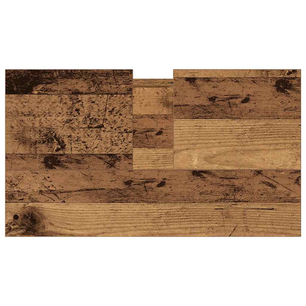 badeværelsesskab 58x33x60 cm konstrueret træ antikt træ