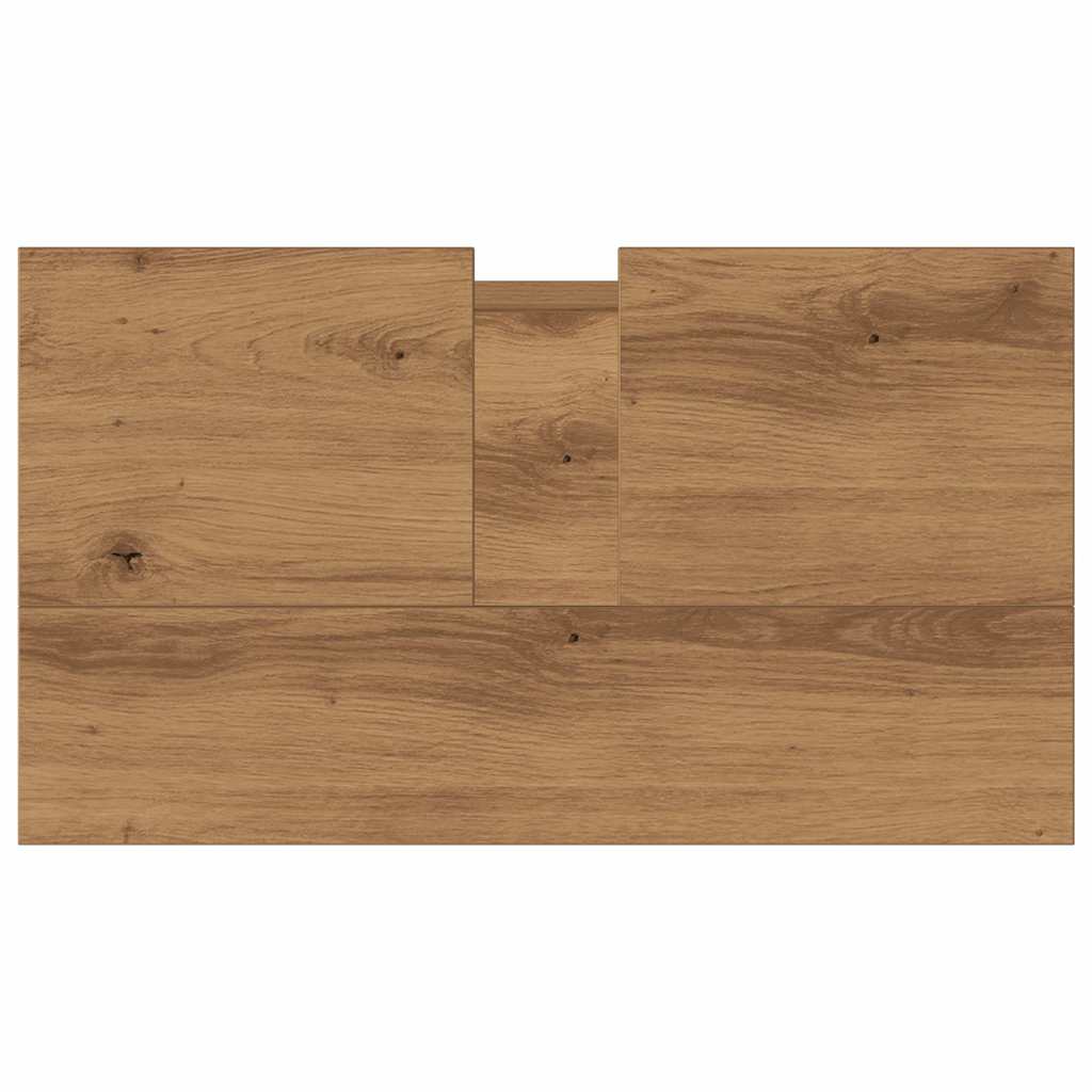 badeværelsesskab 58x33x60 cm konstrueret træ kunsteg