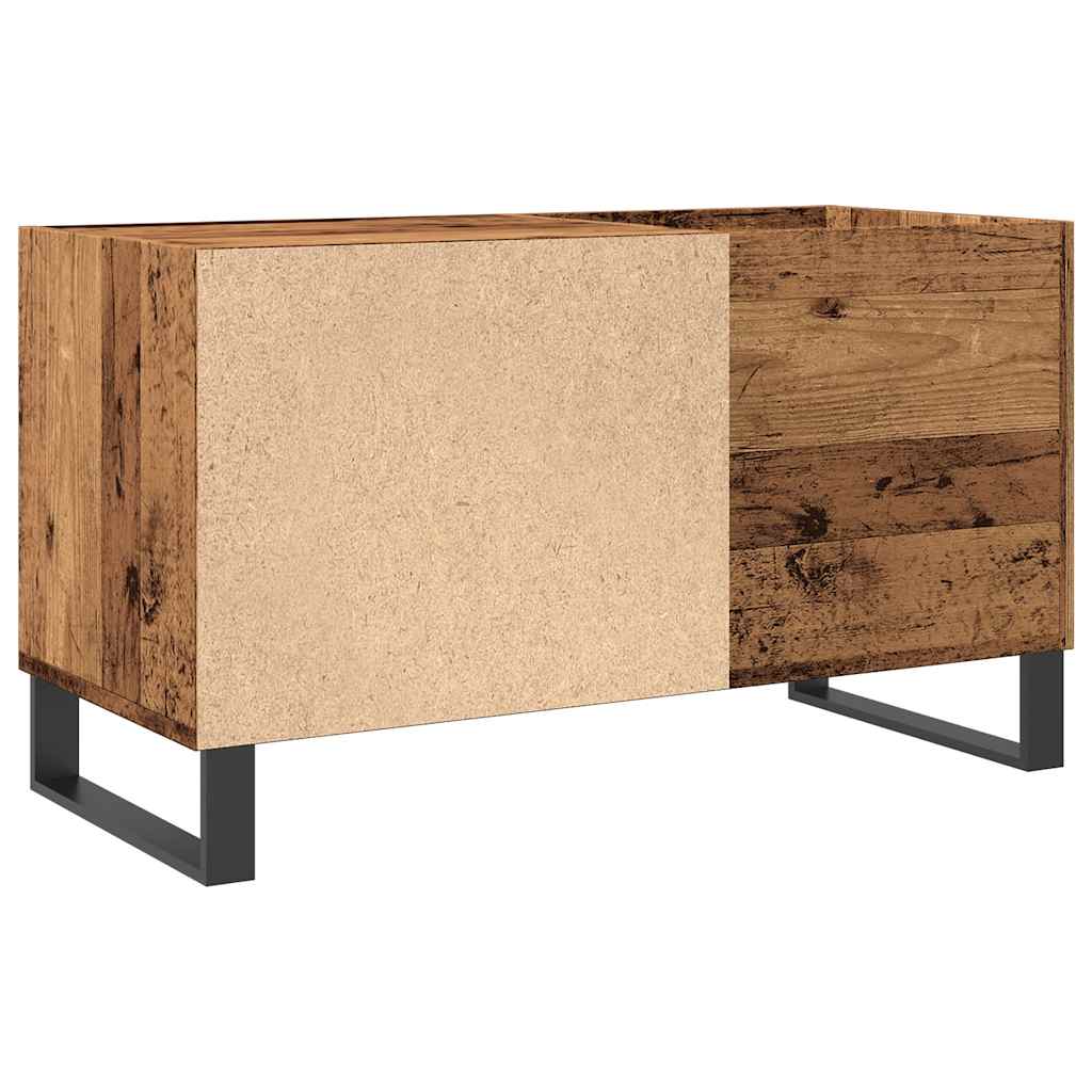 vinylskab 84,5x38x48 cm konstrueret træ antikt trælook
