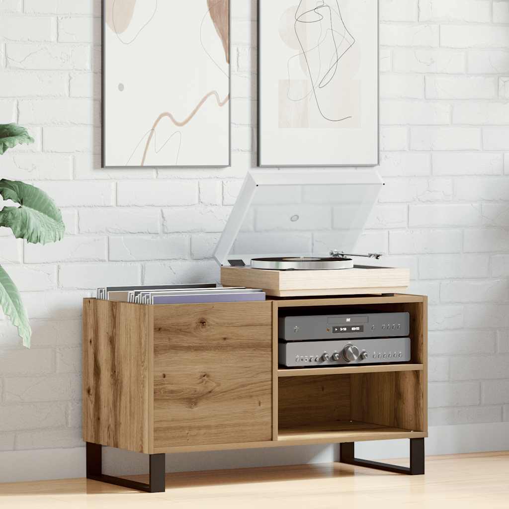 vinylskab 84,5x38x48 cm konstrueret træ kunsteg