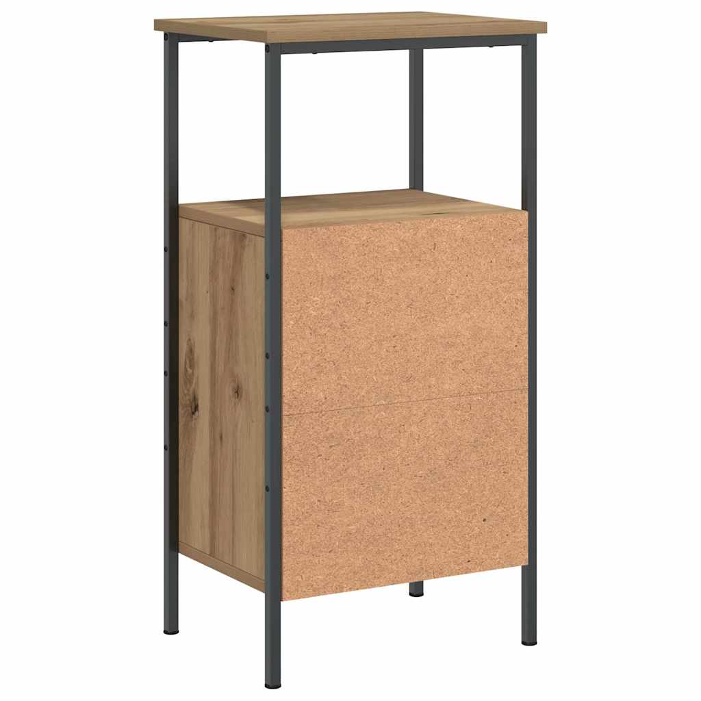 sengeborde 2 stk. 41x31x80 cm konstrueret træ kunsteg