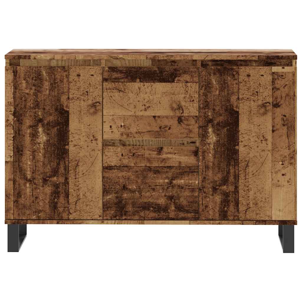 skænk 101,5x35x70 cm konstrueret træ gammelt trælook