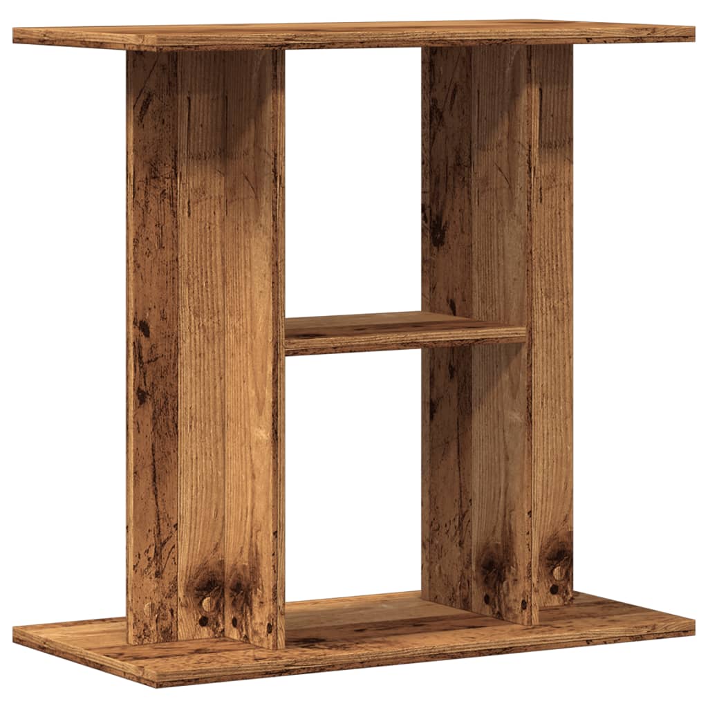 akvariestativ gammelt træ 60x30x60 cm konstrueret træ