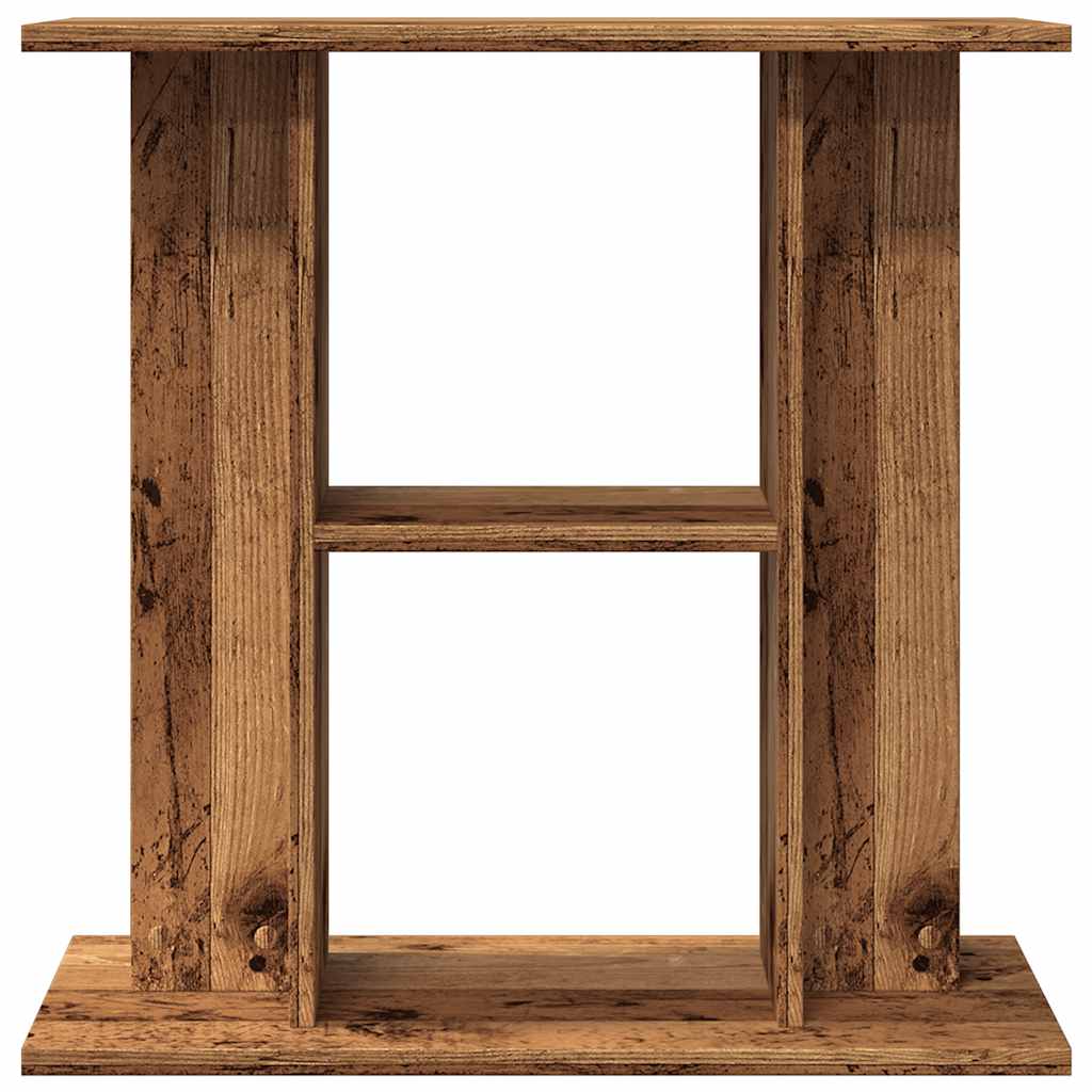 akvariestativ gammelt træ 60x30x60 cm konstrueret træ