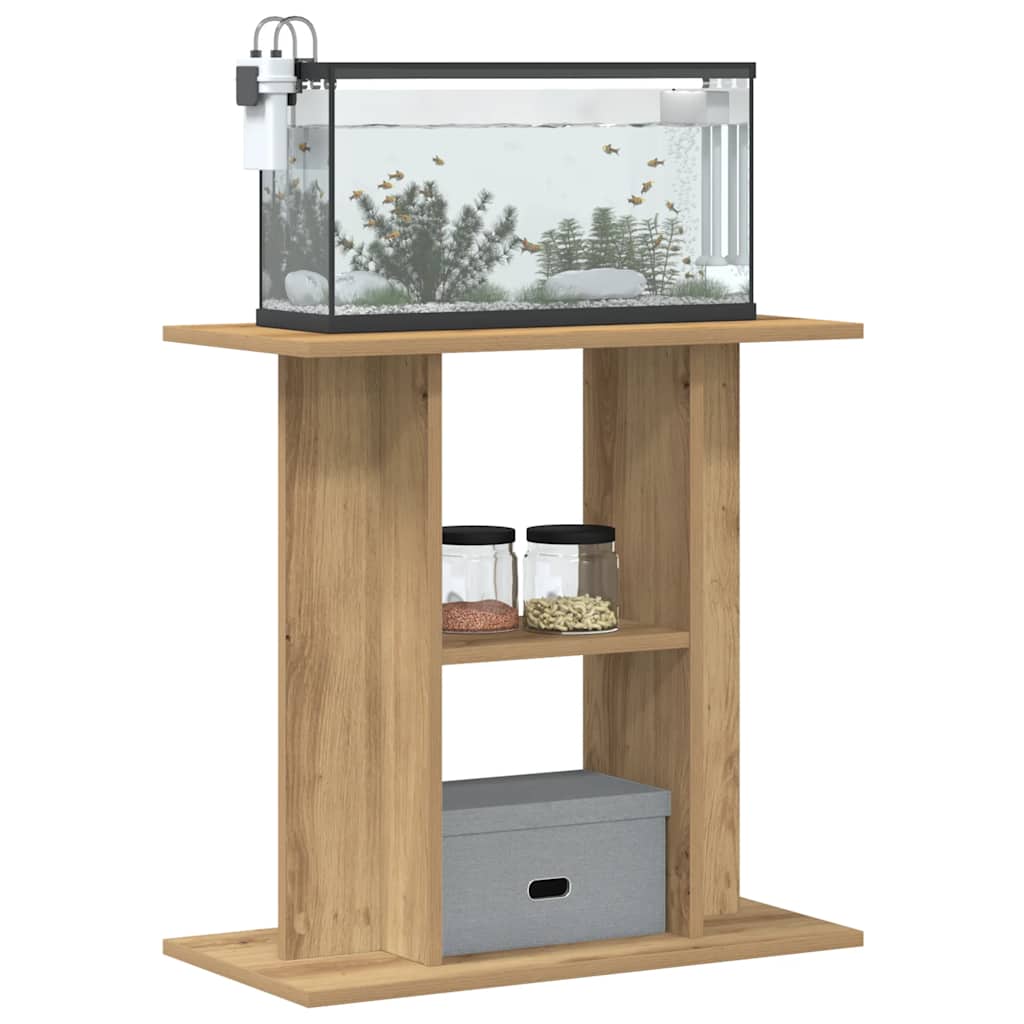 akvariebord 80x30x60 cm konstrueret træ kunsteg