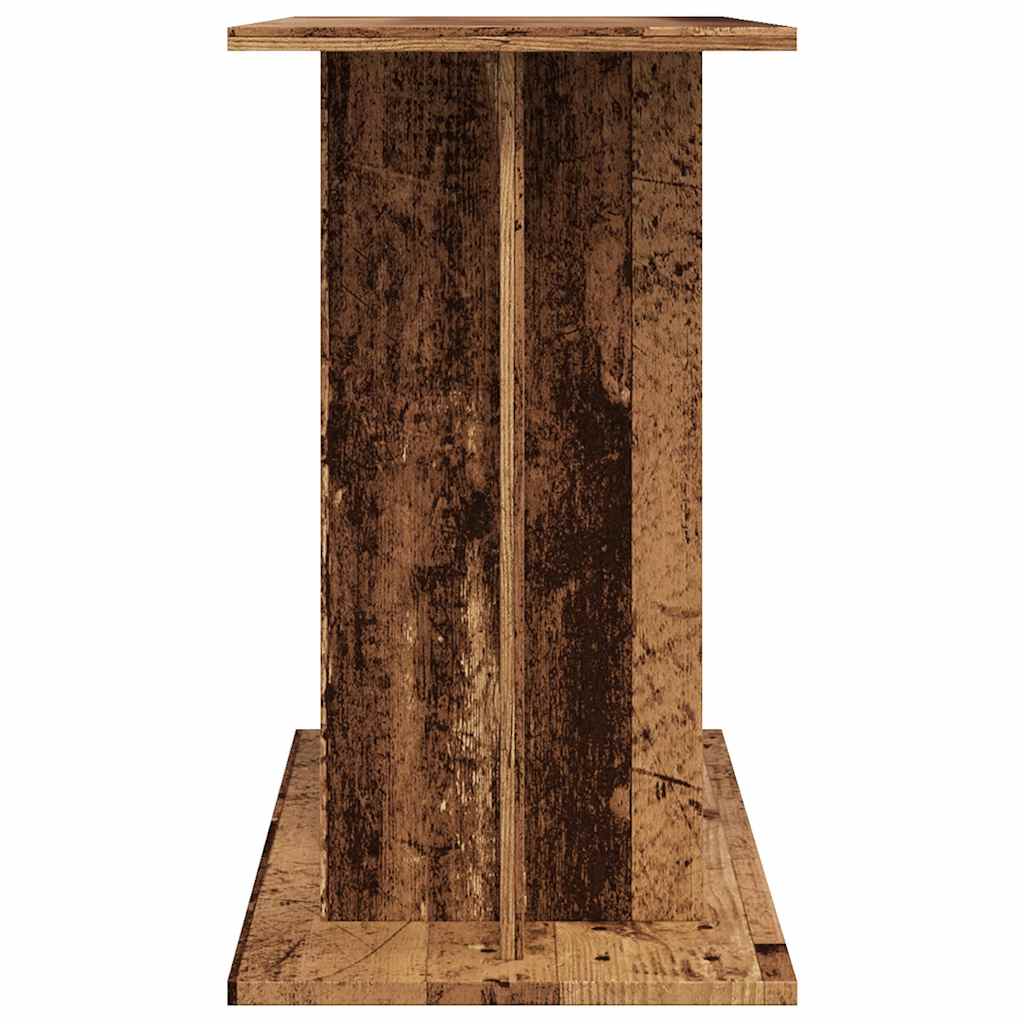 akvariestativ gammelt træ 80x35x60 cm konstrueret træ