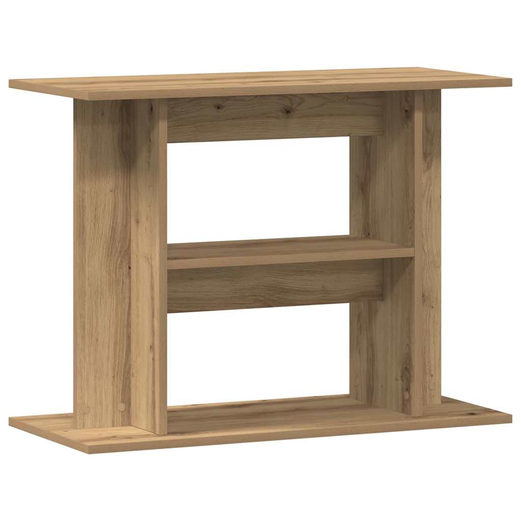 akvariestativ håndlavet eg 80x35x60 cm konstrueret træ