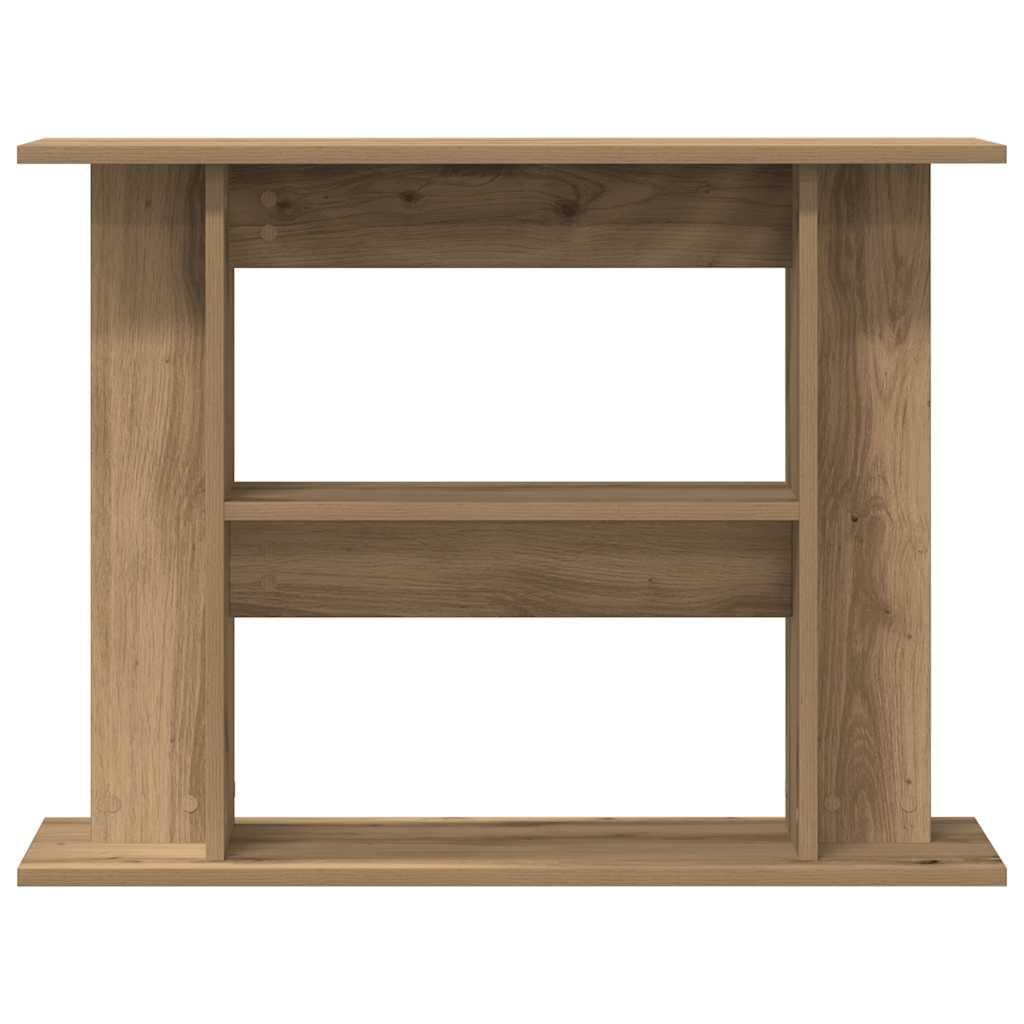 akvariestativ håndlavet eg 80x35x60 cm konstrueret træ