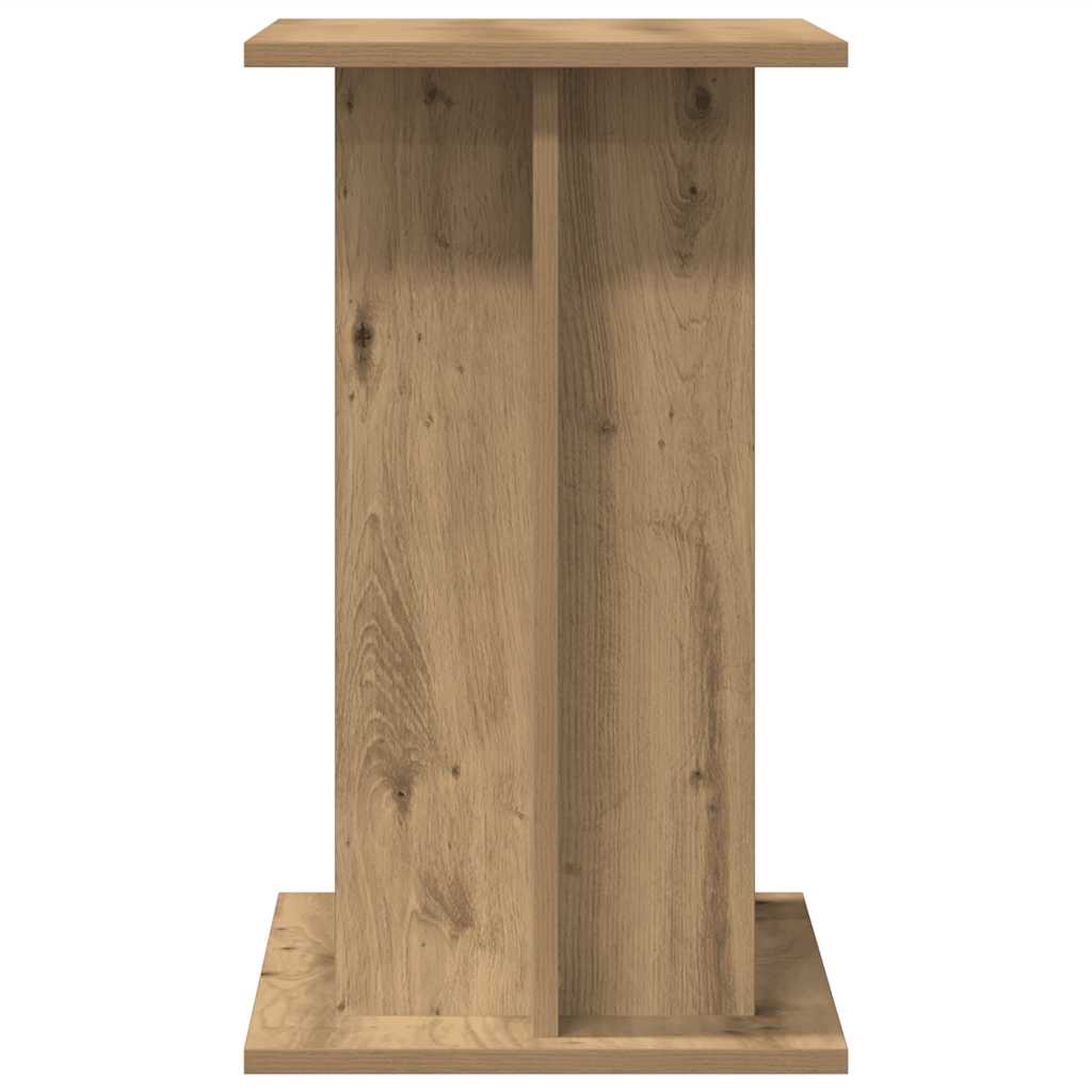 akvariestativ håndlavet eg 80x35x60 cm konstrueret træ
