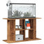 akvariebord 100x40x60 cm konstrueret træ antikt trælook
