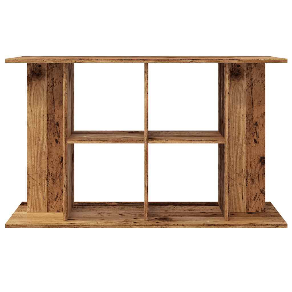 akvariebord 100x40x60 cm konstrueret træ antikt trælook