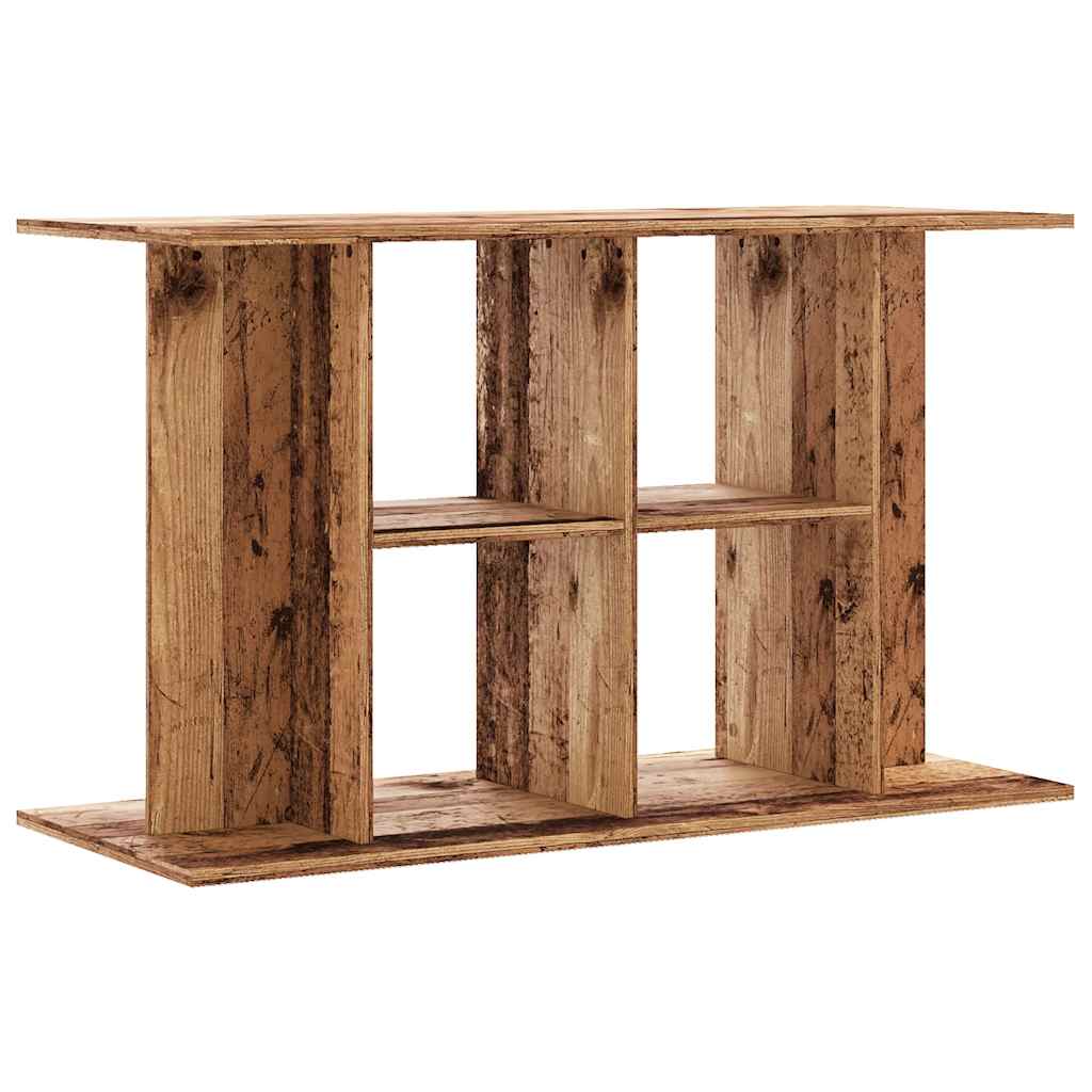 akvariebord 100x40x60 cm konstrueret træ antikt trælook