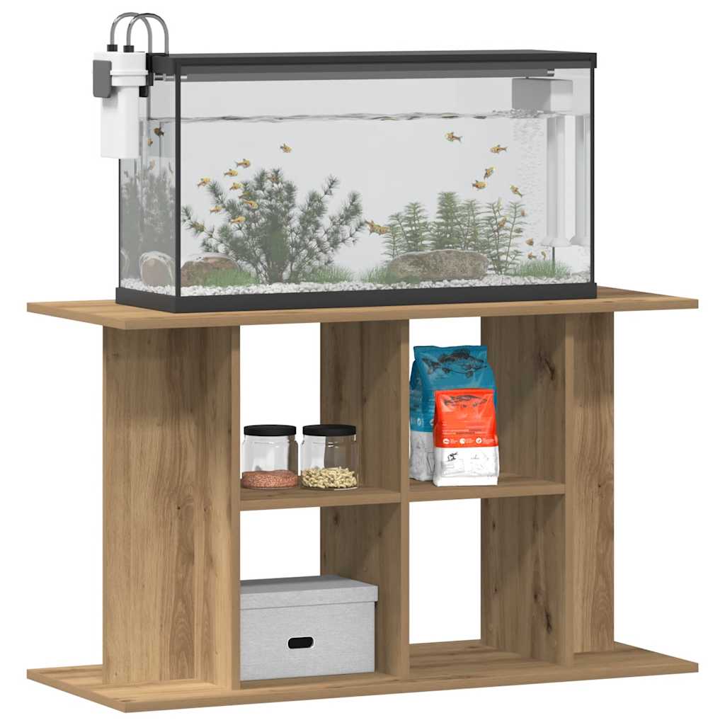 akvariestativ håndlavet eg 100x40x60 cm konstrueret træ