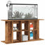 akvariebord 120x40x60 cm konstrueret træ antikt trælook