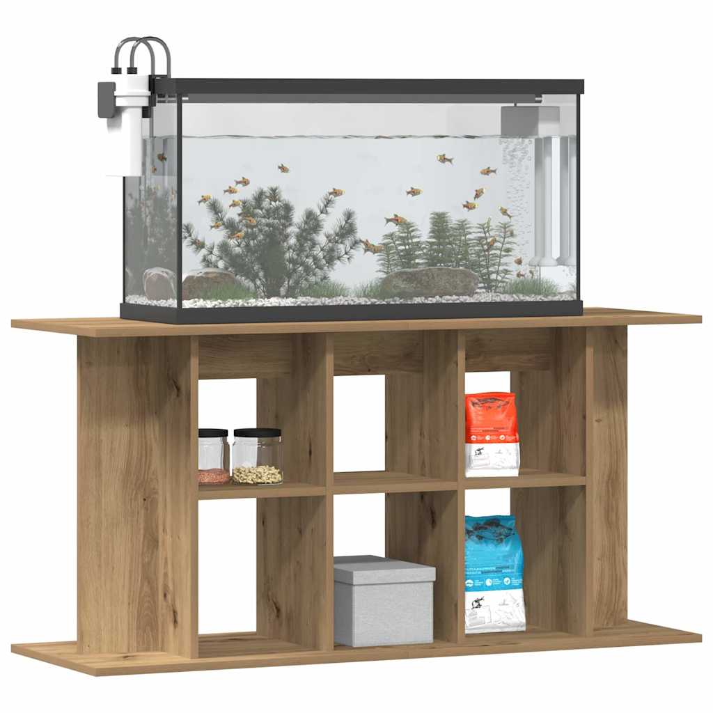 akvariestativ håndlavet eg 120x40x60 cm konstrueret træ