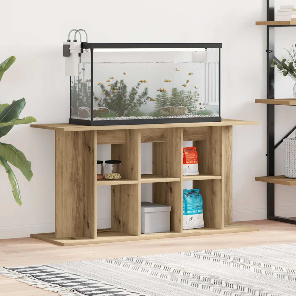 akvariestativ håndlavet eg 120x40x60 cm konstrueret træ