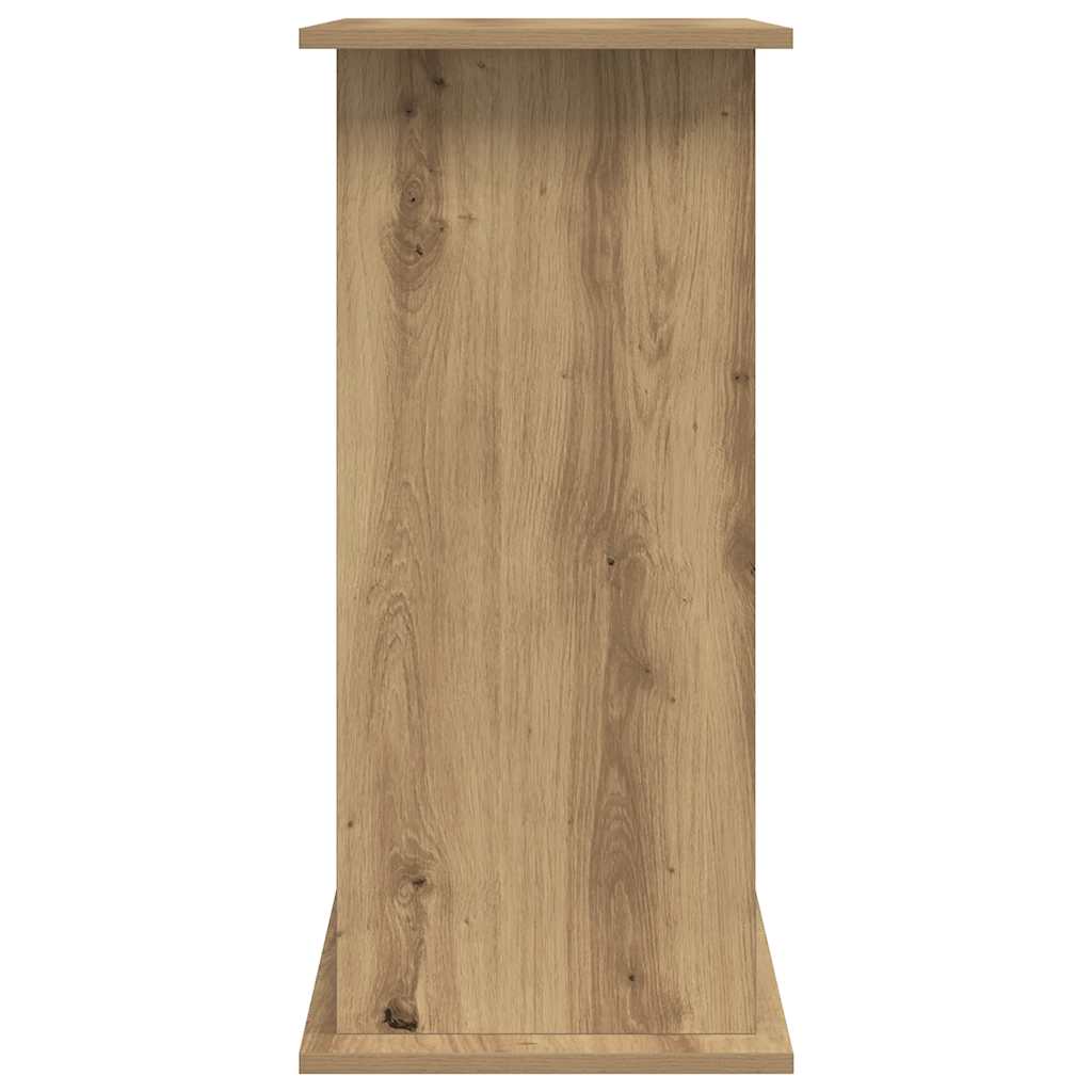 akvariestativ håndlavet eg 81x36x73 cm konstrueret træ