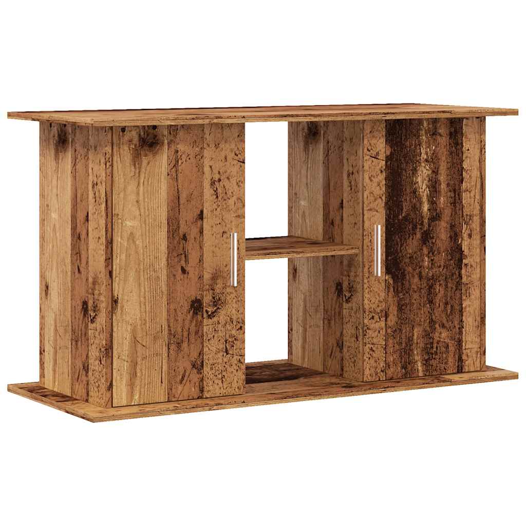 akvariebord 101x41x58 cm konstrueret træ antikt trælook