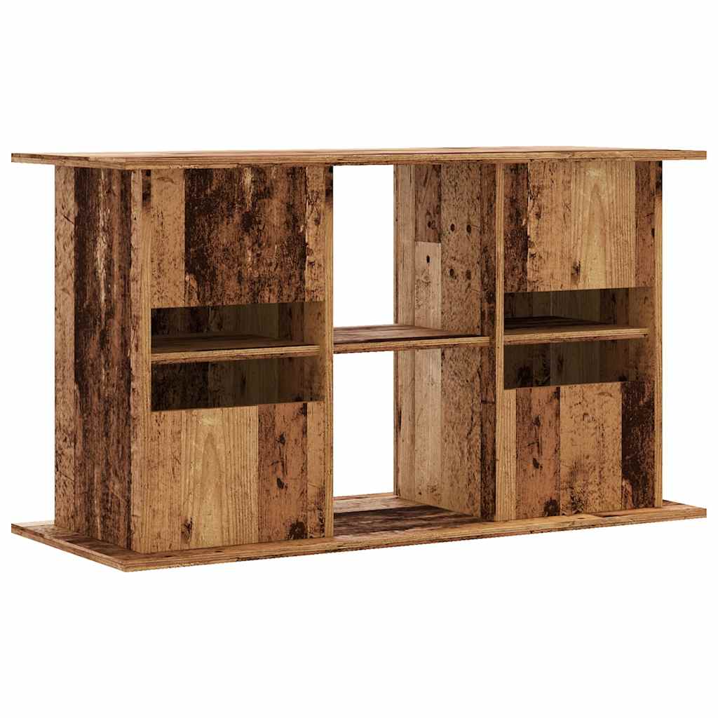 akvariebord 101x41x58 cm konstrueret træ antikt trælook