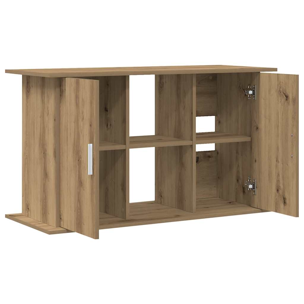 akvariestativ håndlavet eg 101x41x58 cm konstrueret træ