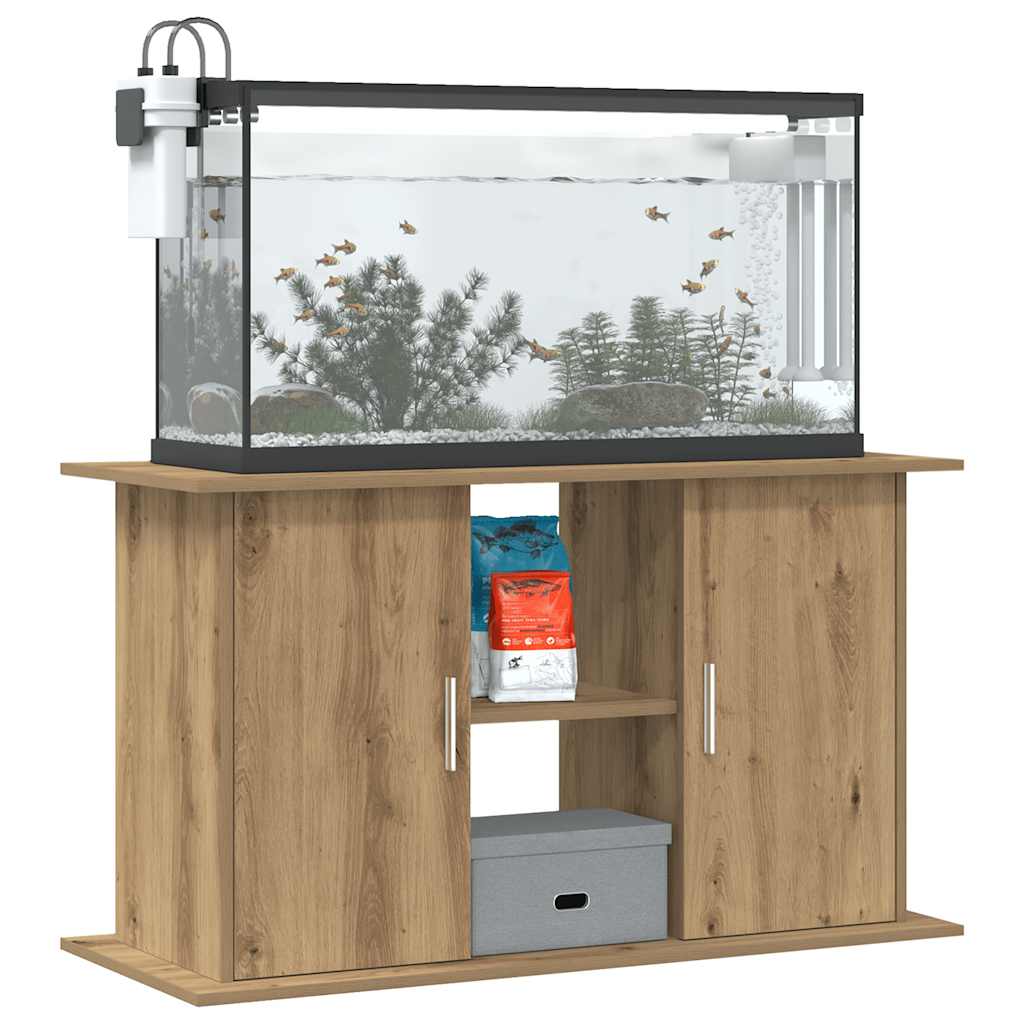 akvariestativ håndlavet eg 101x41x58 cm konstrueret træ
