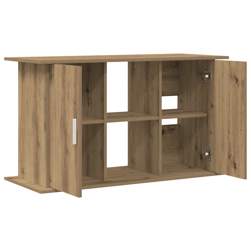 akvariestativ håndlavet eg 101x41x58 cm konstrueret træ
