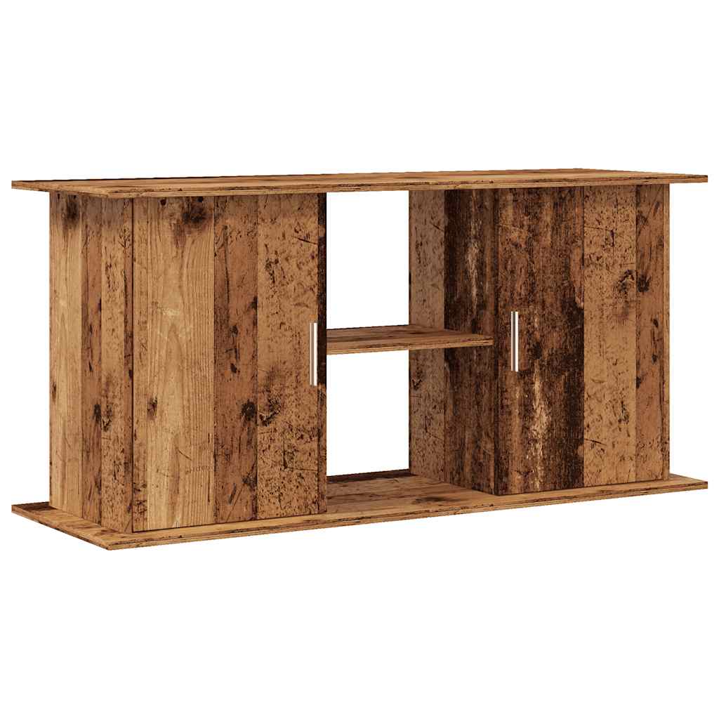 akvariebord 121x41x58 cm konstrueret træ antikt trælook