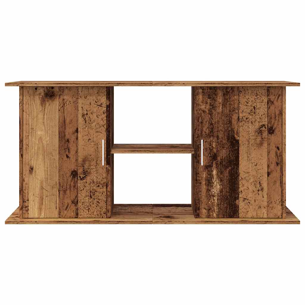 akvariebord 121x41x58 cm konstrueret træ antikt trælook