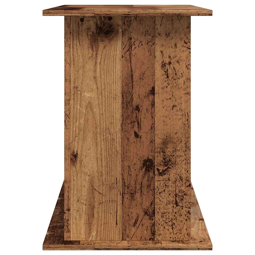 akvariebord 121x41x58 cm konstrueret træ antikt trælook