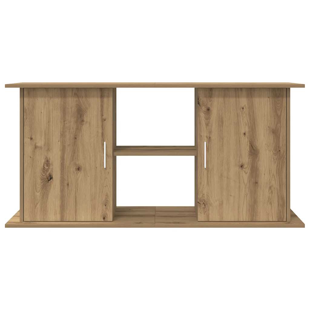 akvariestativ håndlavet eg 121x41x58 cm konstrueret træ