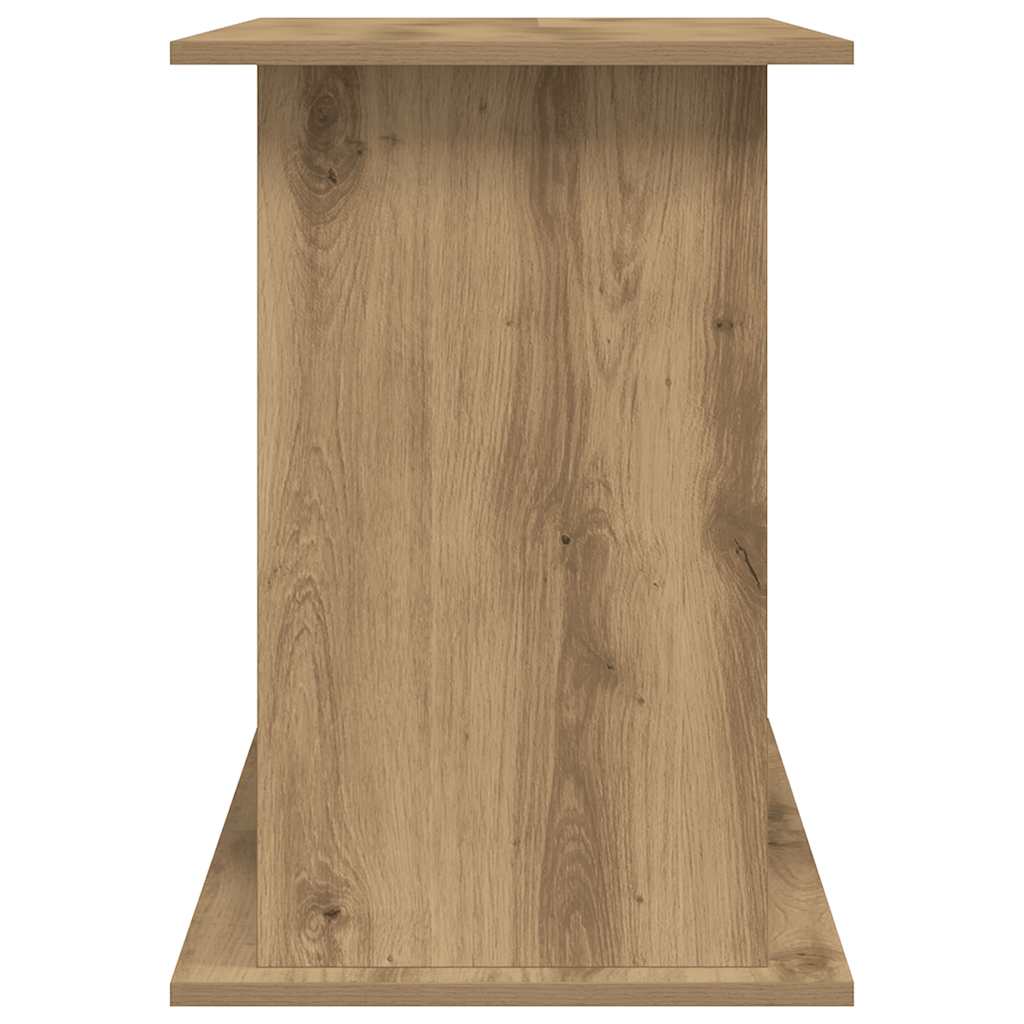 akvariestativ håndlavet eg 121x41x58 cm konstrueret træ