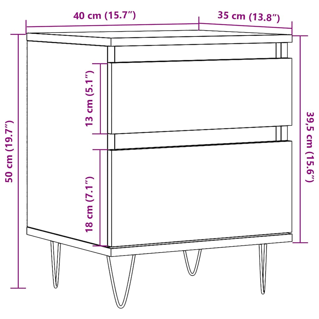 akvariestativ håndlavet eg 121x41x58 cm konstrueret træ
