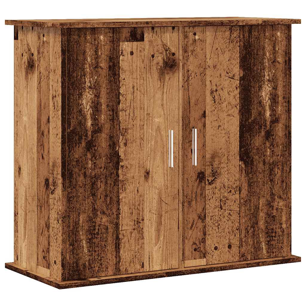 akvariebord 81x36x73 cm konstrueret træ antikt eg