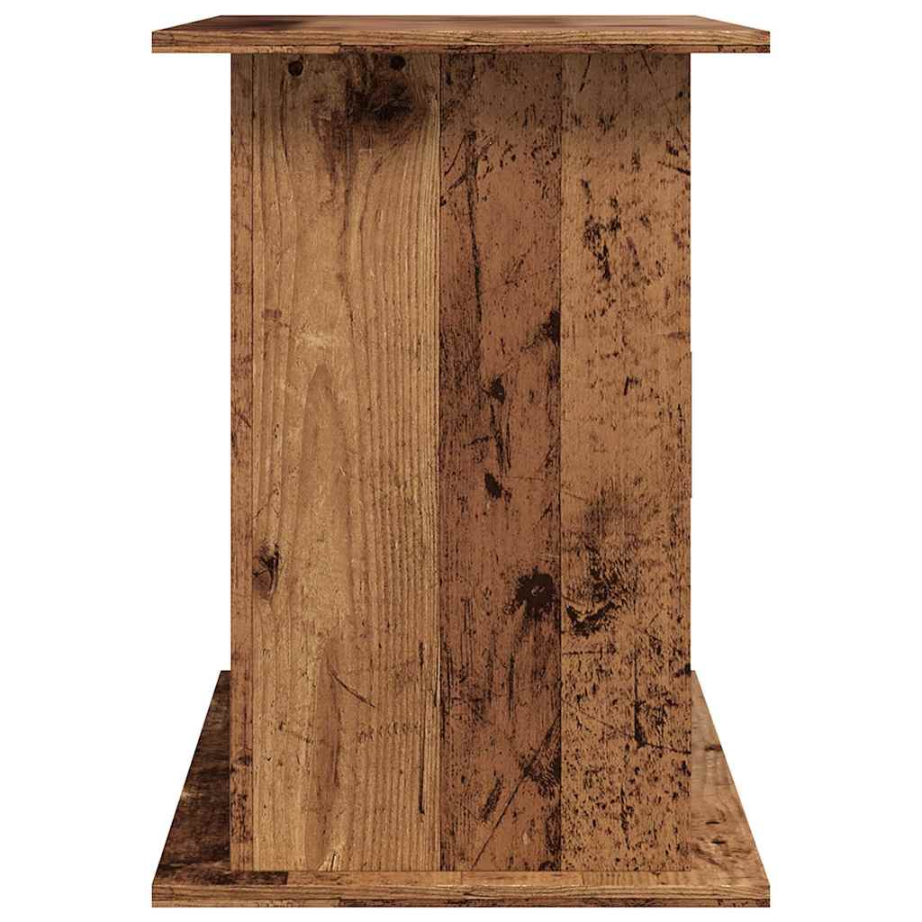 akvariebord 101x41x58 cm konstrueret træ antikt trælook
