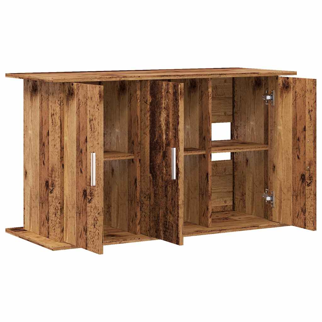 akvariebord 101x41x58 cm konstrueret træ antikt trælook