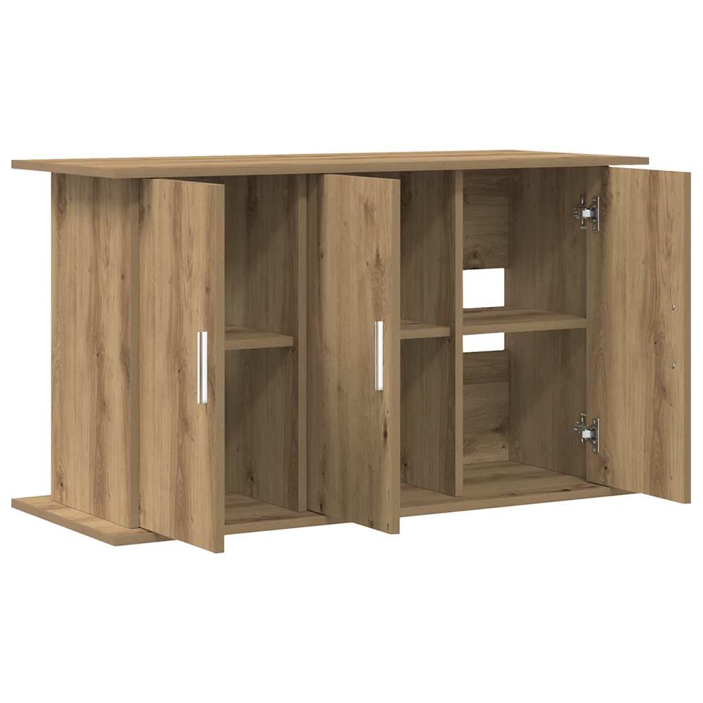 akvariestativ håndlavet eg 101x41x58 cm konstrueret træ