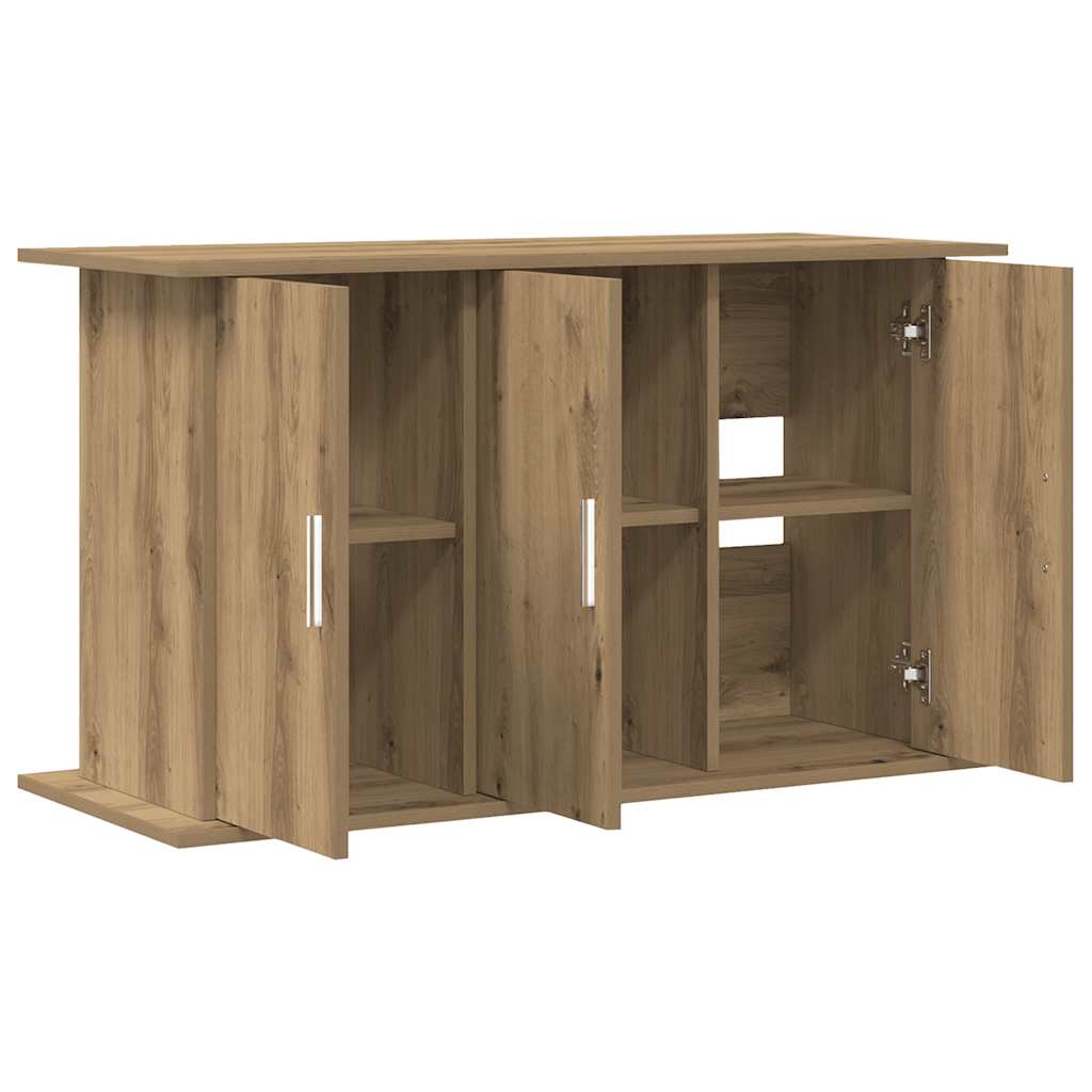 akvariestativ håndlavet eg 101x41x58 cm konstrueret træ