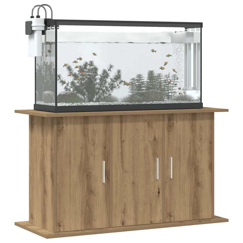 akvariestativ håndlavet eg 101x41x58 cm konstrueret træ