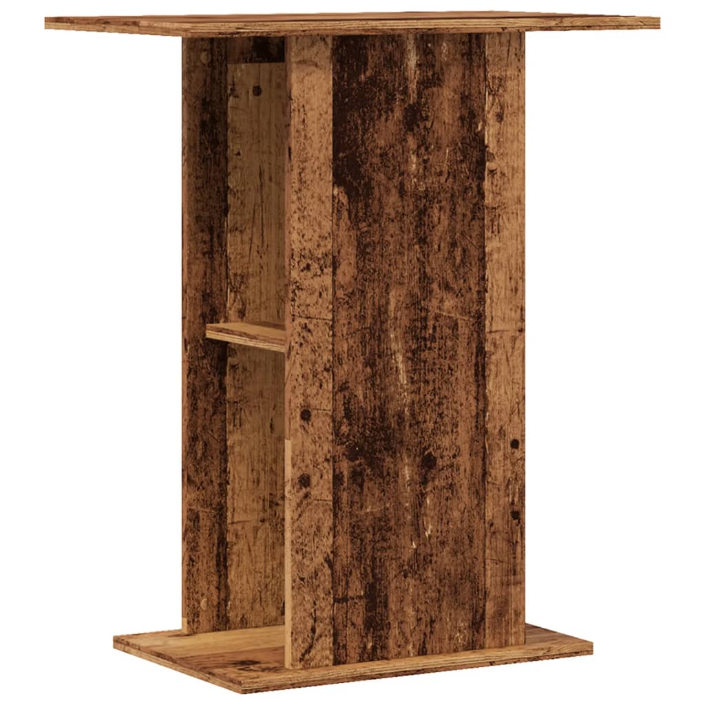 akvariebord 36x60,5x72,5 cm konstrueret træ antikt træ
