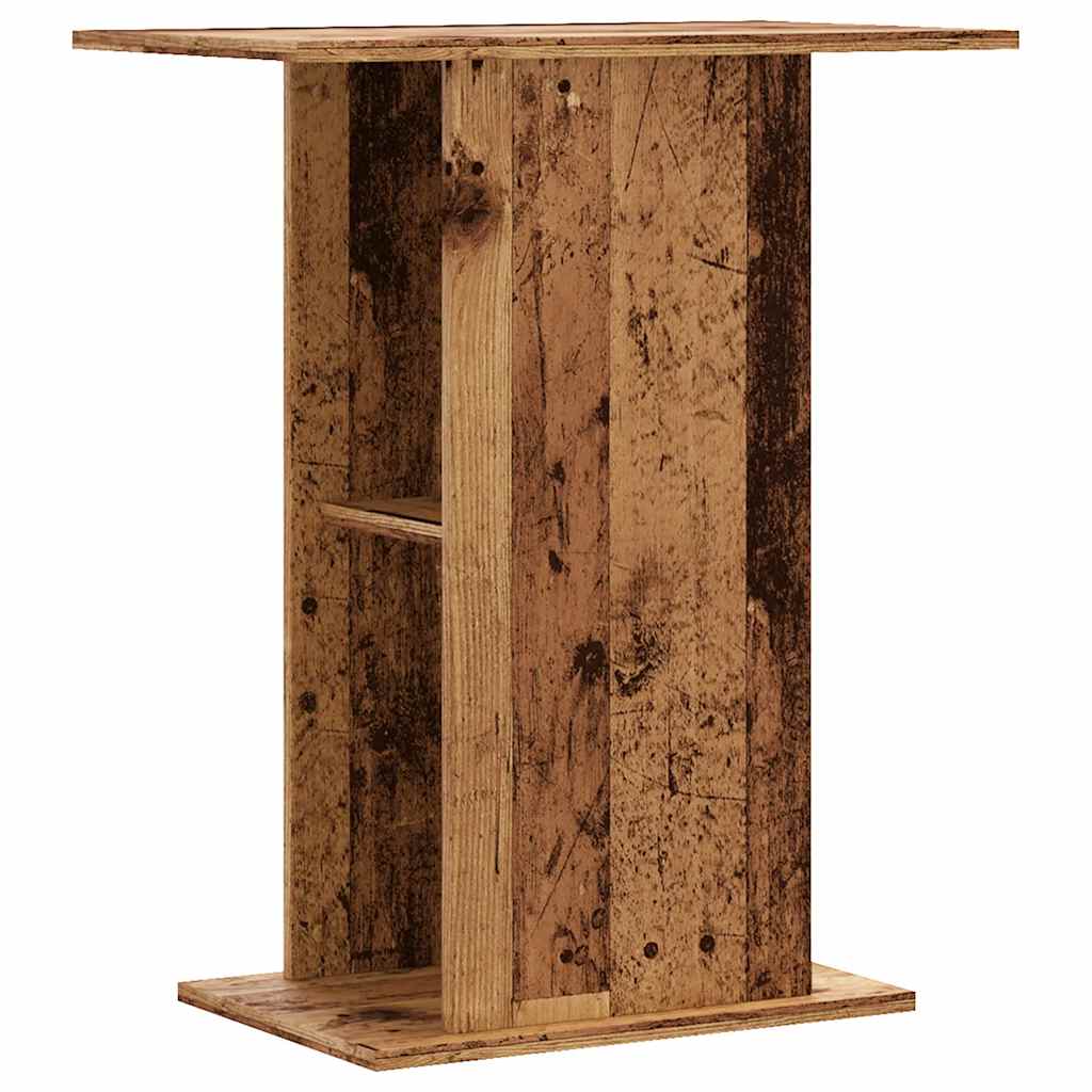 akvariebord 36x60,5x72,5 cm konstrueret træ antikt træ