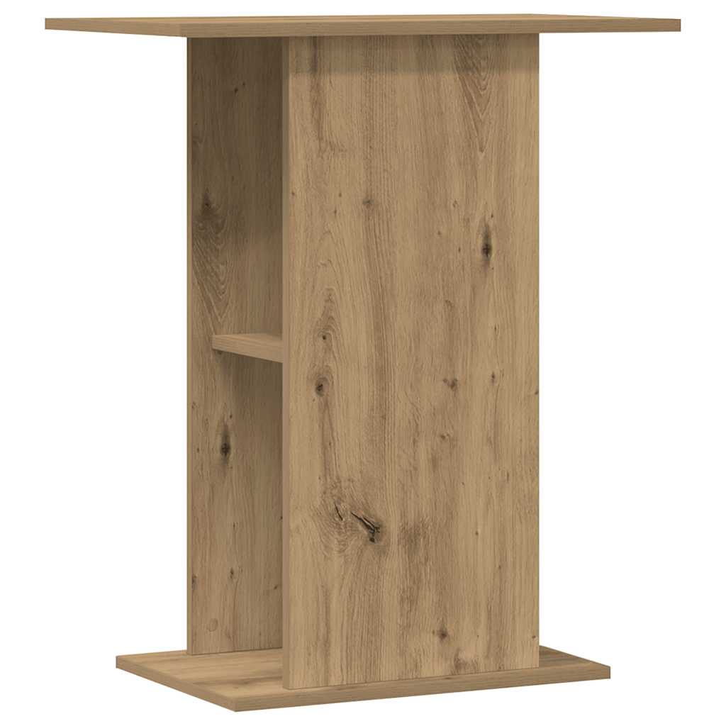 akvariestativ håndlavet eg 36x60,5x72,5 cm konstrueret træ