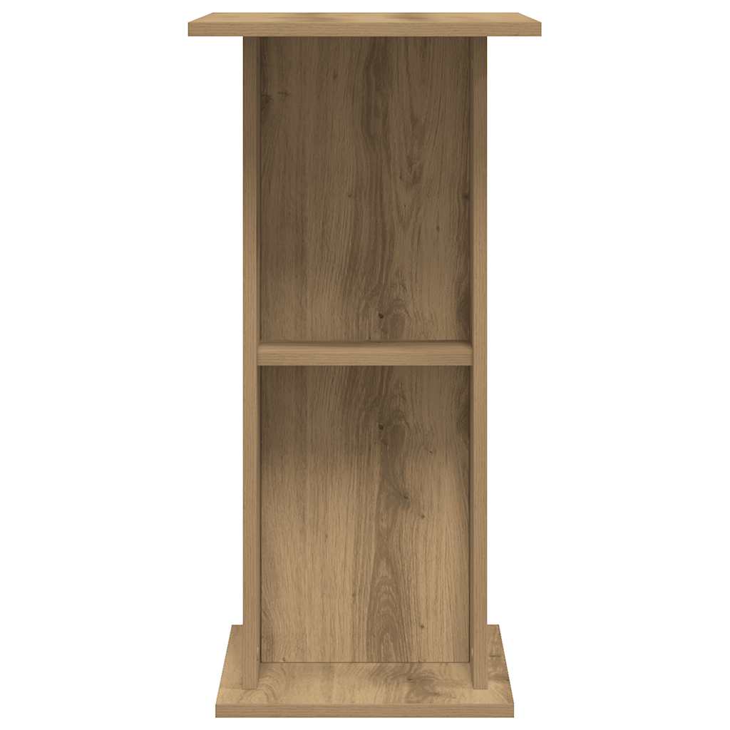 akvariestativ håndlavet eg 36x60,5x72,5 cm konstrueret træ