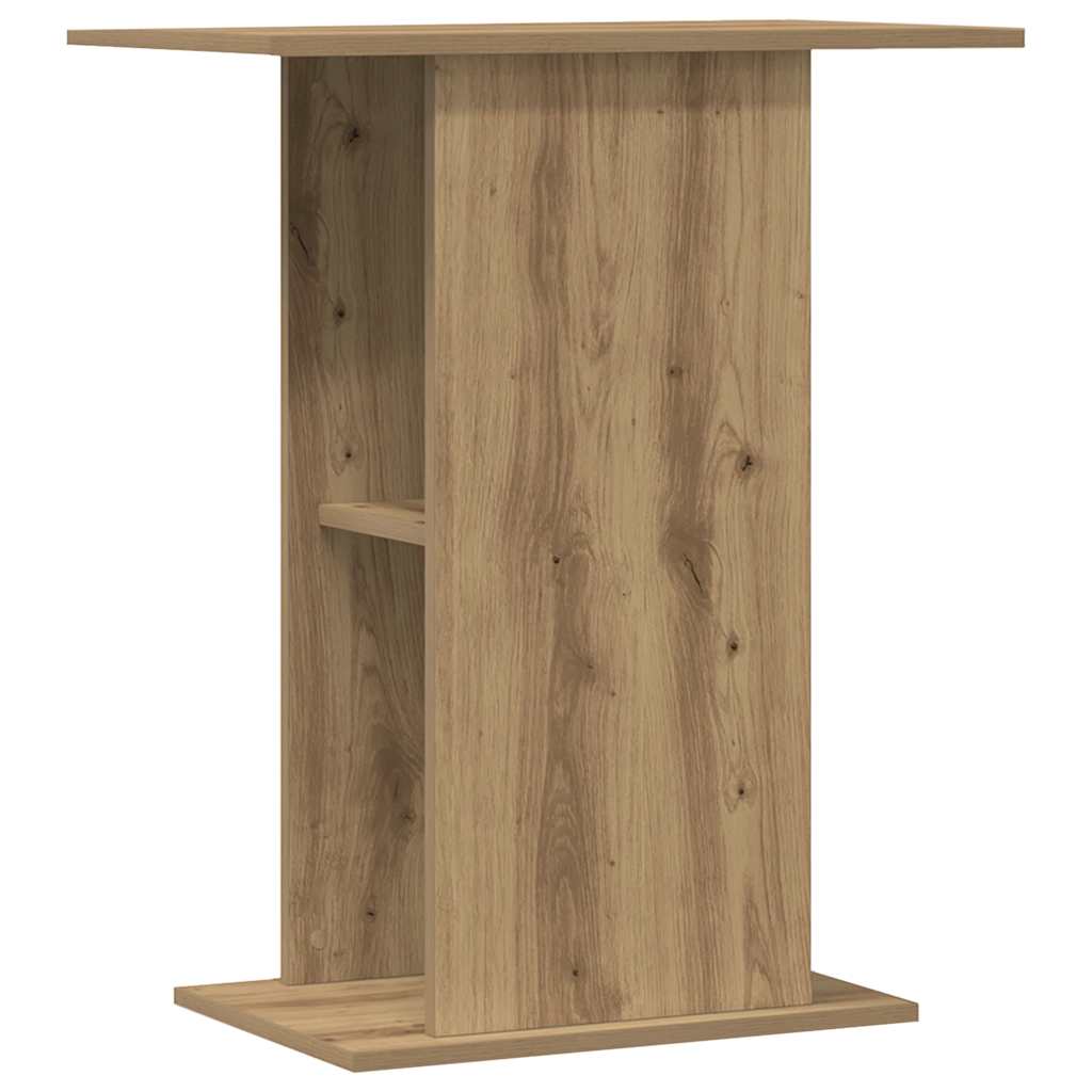 akvariestativ håndlavet eg 36x60,5x72,5 cm konstrueret træ