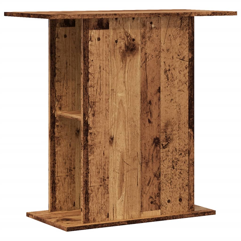 akvariestativ gammelt træ 36x75x72,5 cm konstrueret træ