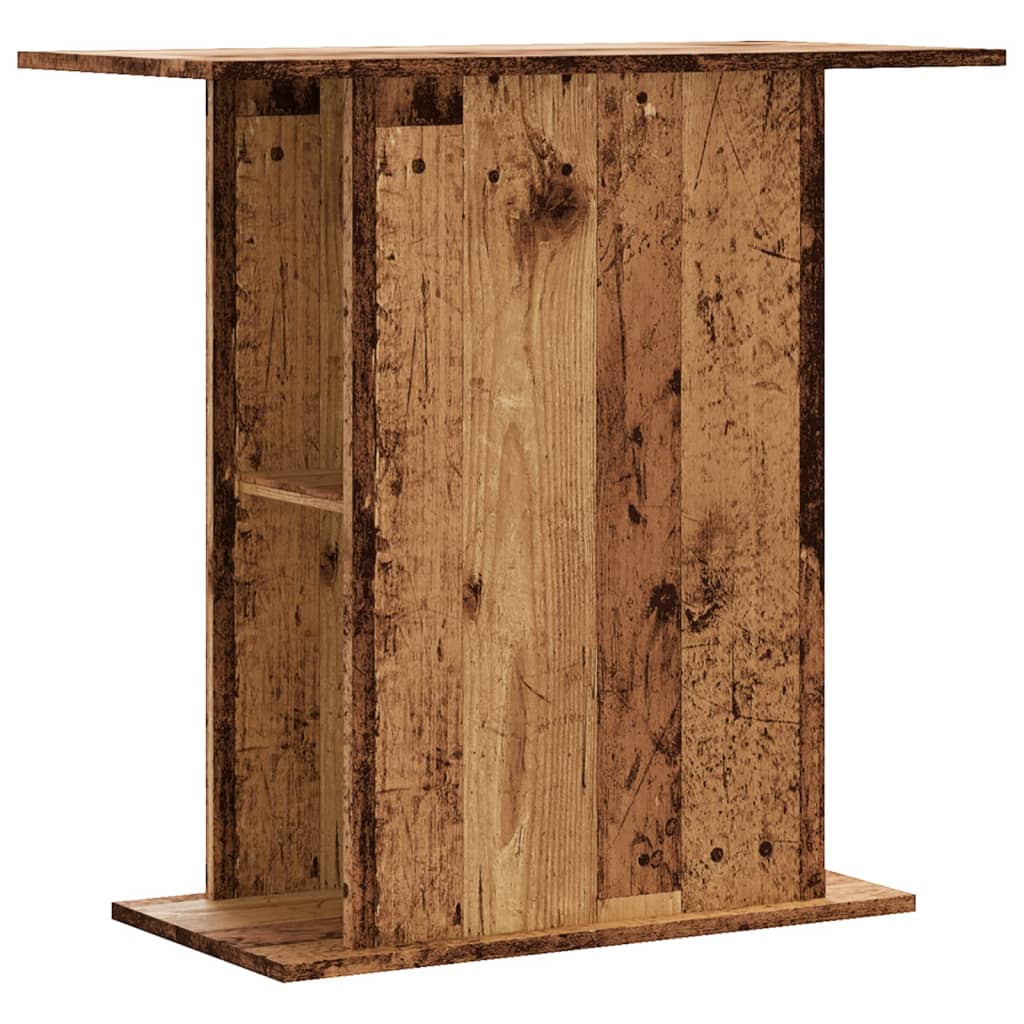 akvariestativ gammelt træ 36x75x72,5 cm konstrueret træ