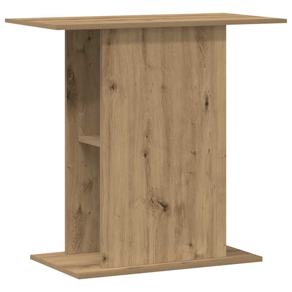 akvariestativ håndlavet eg 36x75x72,5 cm konstrueret træ