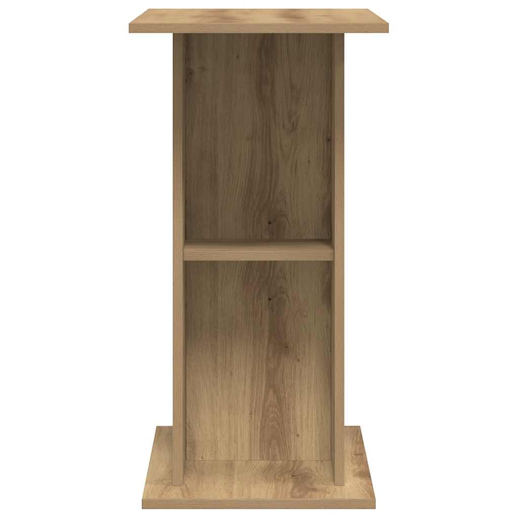 akvariestativ håndlavet eg 36x75x72,5 cm konstrueret træ