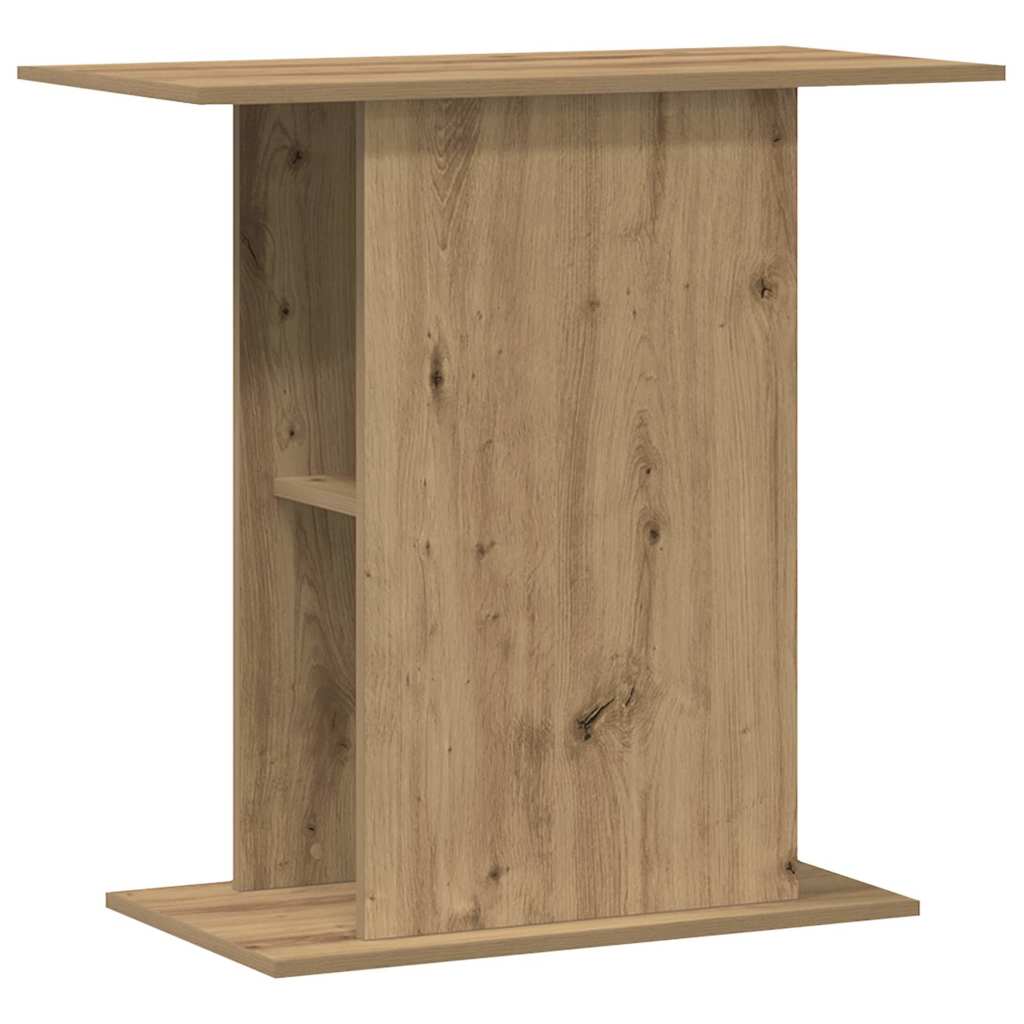 akvariestativ håndlavet eg 36x75x72,5 cm konstrueret træ