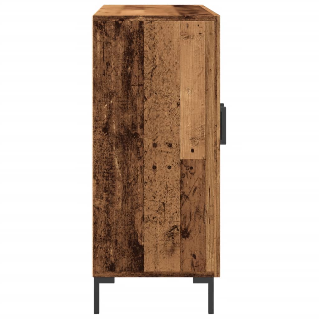 skab 90x34x80 cm konstrueret træ gammelt træ-look